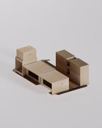Visualizzazione 3D moduli Nom Outdoor su pianale furgone, configurazione Nomad Kit S camperizzazione van