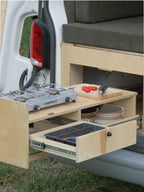 Modulo cucina sotto il letto Nom Outdoor con cassetto e vano fornello