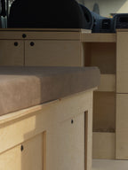 divNo letto e storge xl camperizzare furgone porta bottiglie