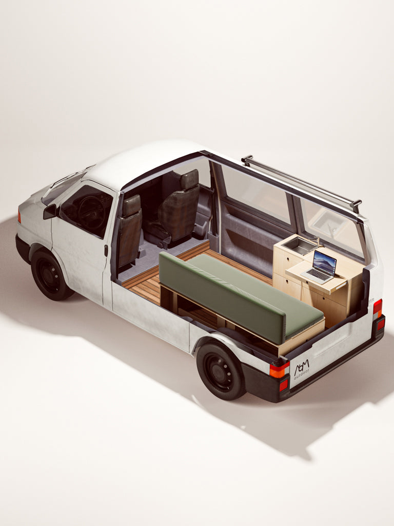 Starter kit, coinversione furgone in van in 5 minuti