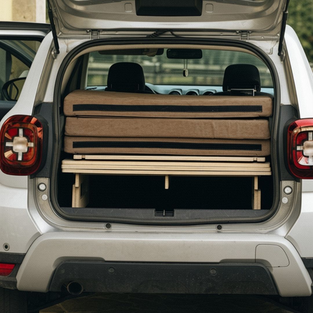 Letto e materasso per auto Nom Go: Sleep Kit per SUV e station wagon.