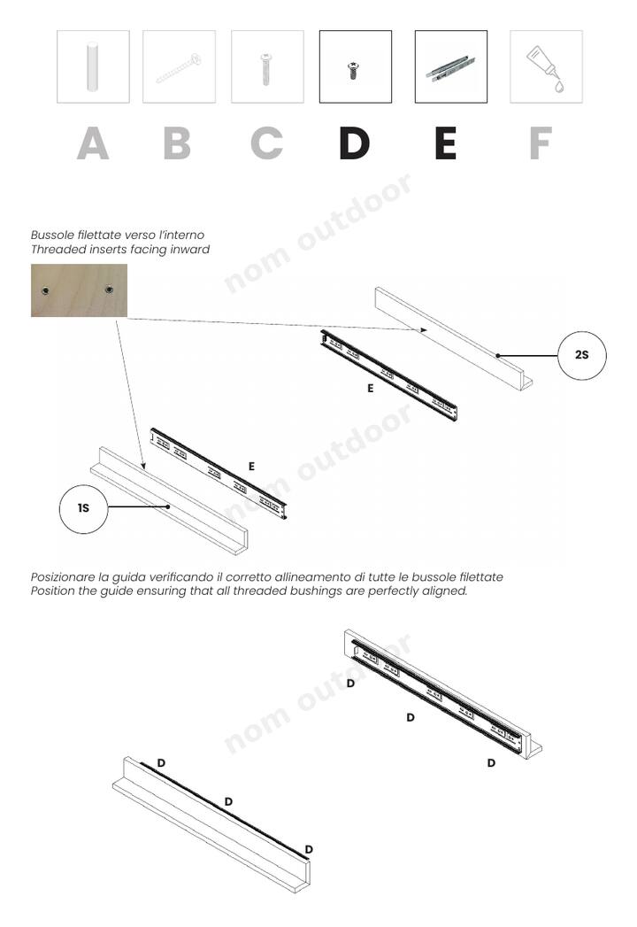 Guide in posizione