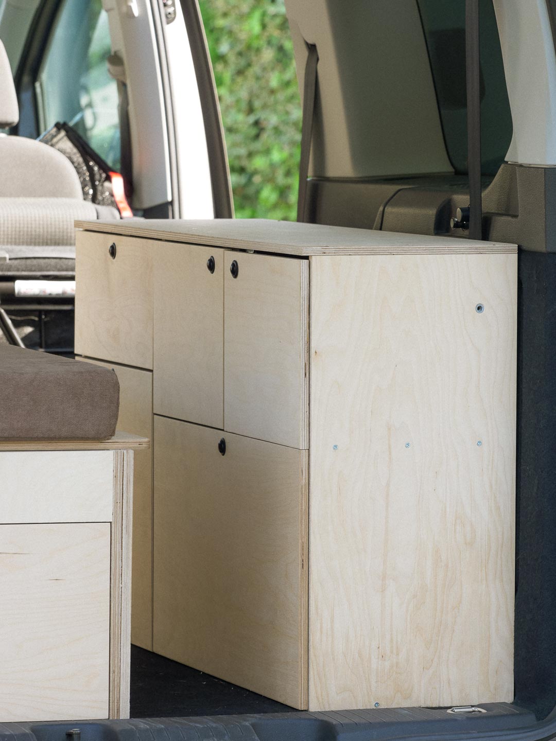 Mobile Van Storage Compact Nom in betulla, mobile laterale per van compatti